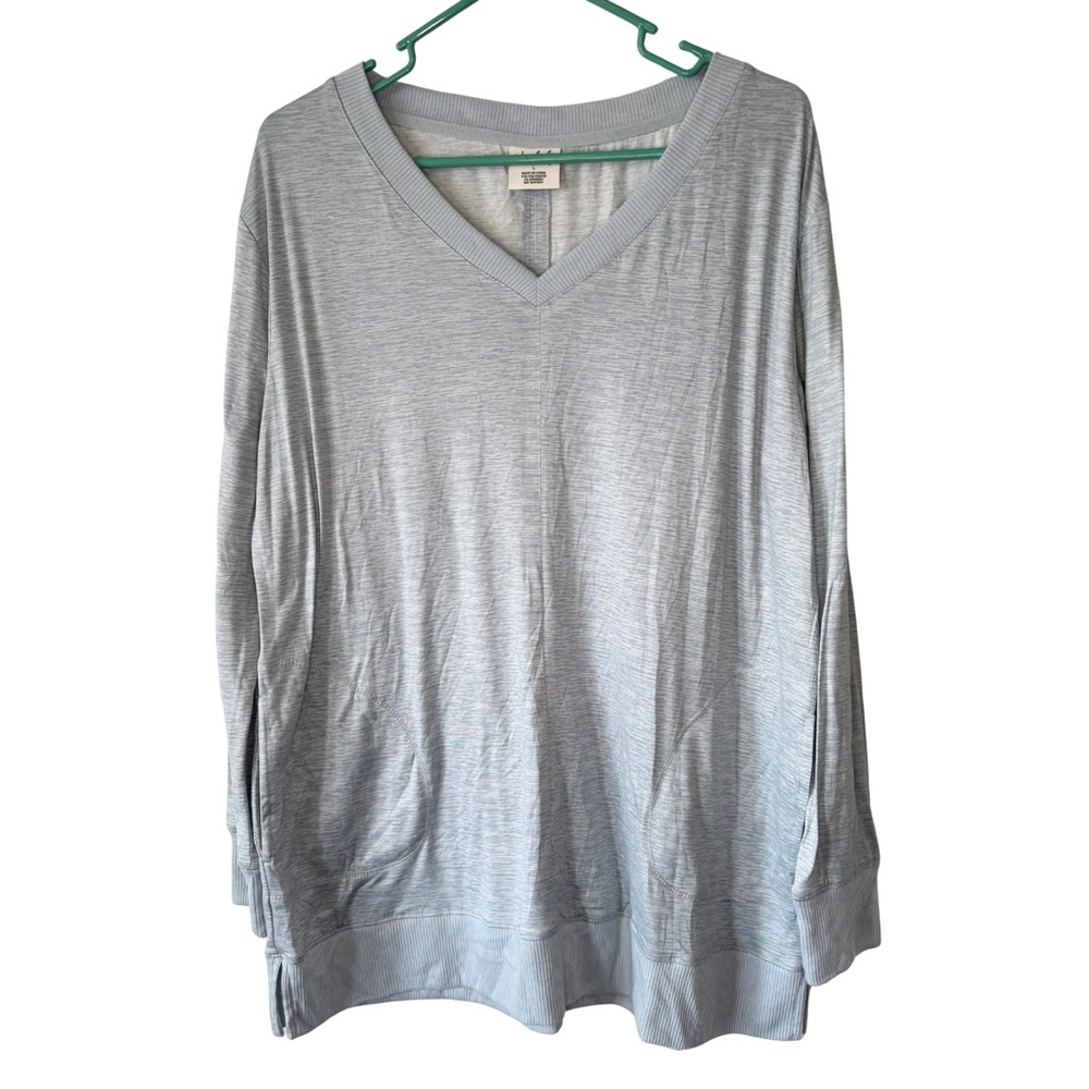 3/$20 Wonderly Intimates Light Blue V-Neck Long Sleeve Shirt